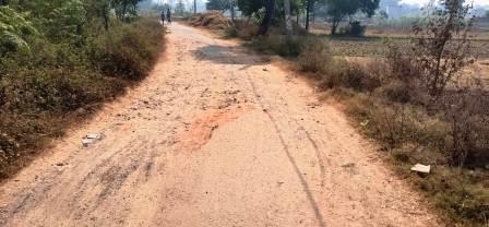 Claim of government development hollow Ramghat Rampur road turned into potholes synonymous with accident 1